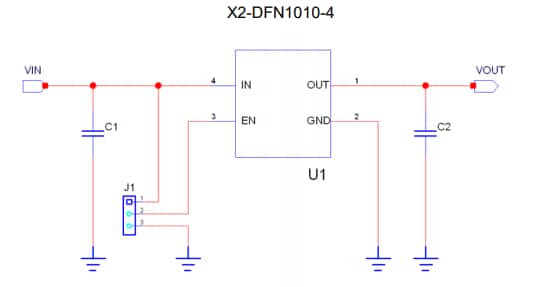 Schematic - Diodes Incorporated AP7343D-33FS4-7B-EVM Evaluation Module